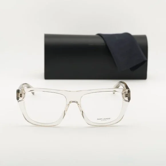 Saint Laurent SL714 003 Square Eyeglasses 55mm – Beige - Picture 6 of 9